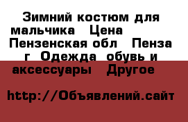 Зимний костюм для мальчика › Цена ­ 1 500 - Пензенская обл., Пенза г. Одежда, обувь и аксессуары » Другое   